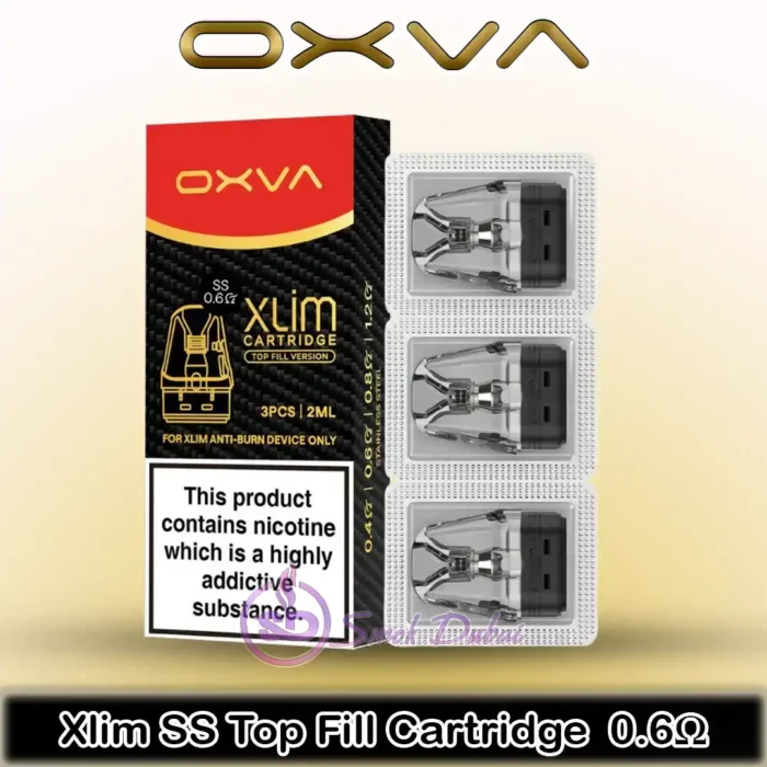 OXVA Xlim SS Pods 2mL 0.6 ohm in UAE