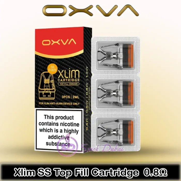 OXVA Xlim SS Pods 2mL 0.8 ohm in Dubai