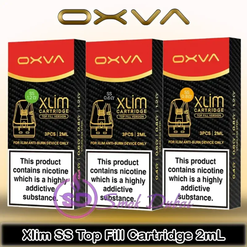 OXVA Xlim SS Pods 2ml Top Fill Cartridge in Dubai