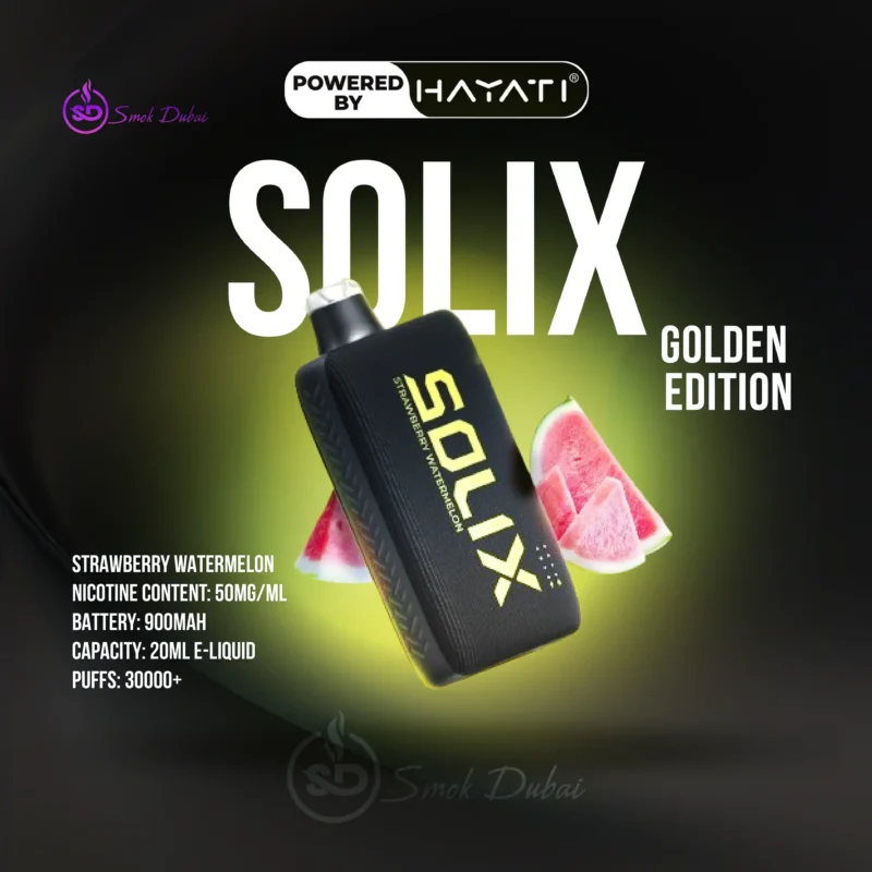 Hayati Solix 30000 Puffs Disposable Vape Golden Edition SUMMER DREAM Flavors In UAE