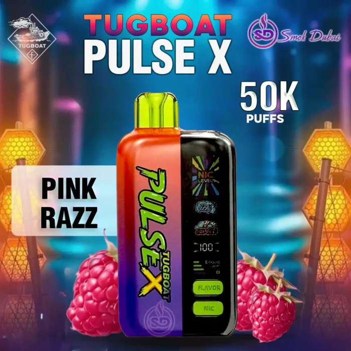Buy Tugboat PULSE X 50K Puffs in UAE Pink Razz