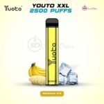 Yuoto XXL 2500 Puffs Disposable Vape Banana Ice in UAE