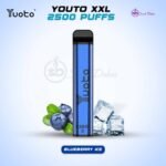Yuoto XXL 2500 Puffs Disposable Vape Blueberry Ice in UAE