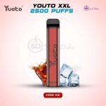 Yuoto XXL 2500 Puffs Disposable Vape Coke Ice in UAE