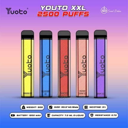 Yuoto XXL 2500 Puffs Disposable Vape in UAE