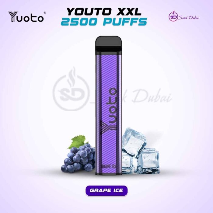Yuoto XXL 2500 Puffs Disposable Vape Energy Grape Ice in UAE