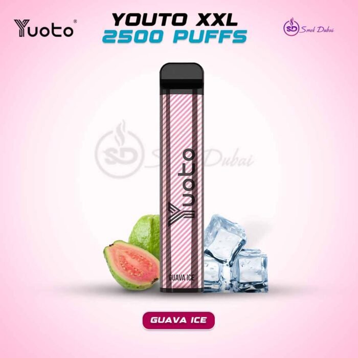 Yuoto XXL 2500 Puffs Disposable Vape Energy Guava Ice in UAE