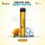 Yuoto XXL 2500 Puffs Disposable Vape Mango Ice in UAE