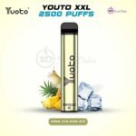 Yuoto XXL 2500 Puffs Disposable Vape Pina Colada Ice in UAE