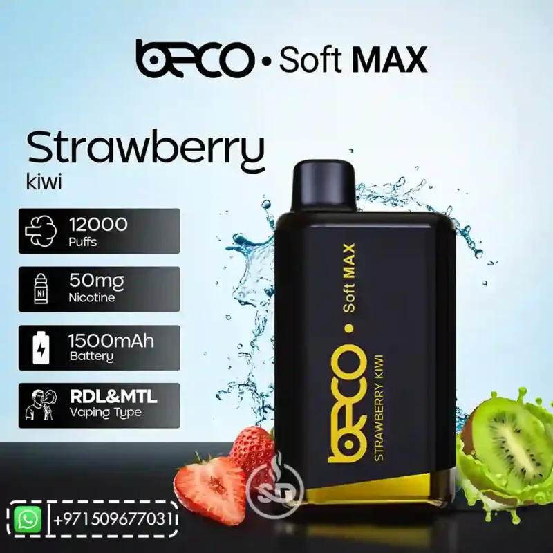Beco Soft Max 12000 Puffs Strawberry Kiwi