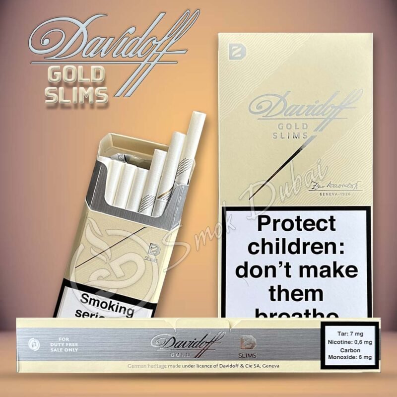 Davidoff Gold Slims Cigarettes Pack – Premium Slim Cigarettes in Dubai, UAE