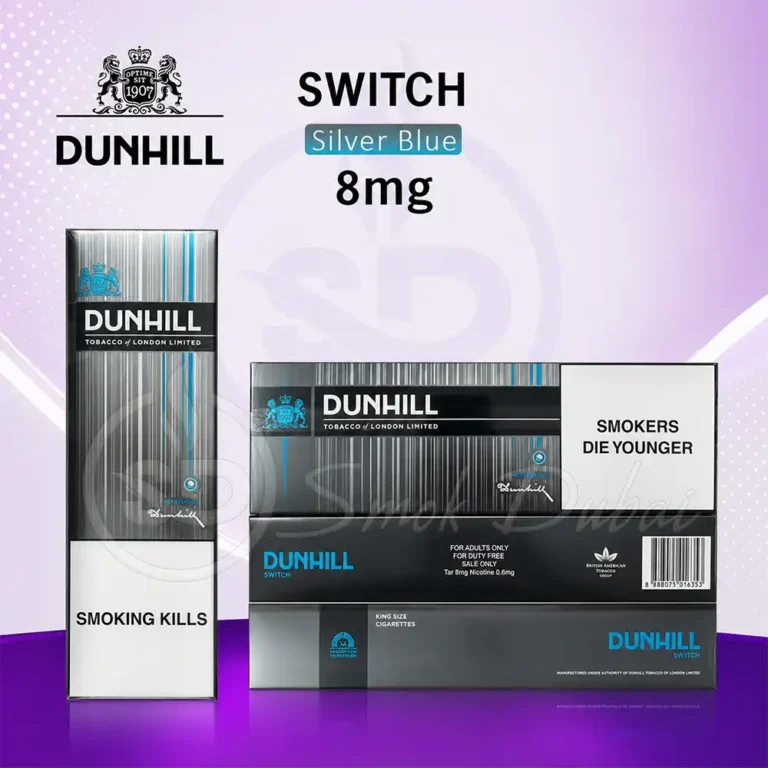 Dunhill switch silver blue 8mg