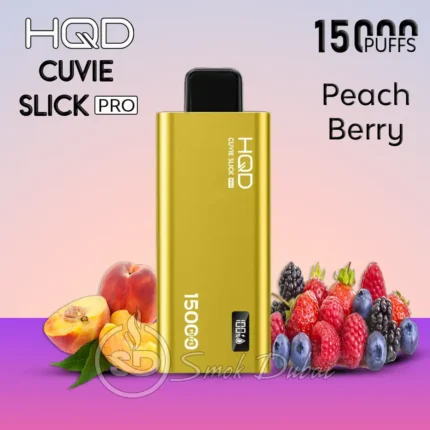 HQD-Cuvie-Slick-Pro-15000-Puffs-Peach Berry