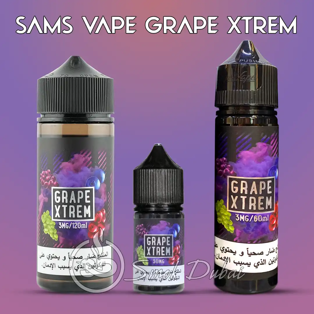 Sams-Vape-Grape-Xtrem-E-Liquid Sams Vape Grape Xtrem E-Liquid 30mL/60mL/120mL