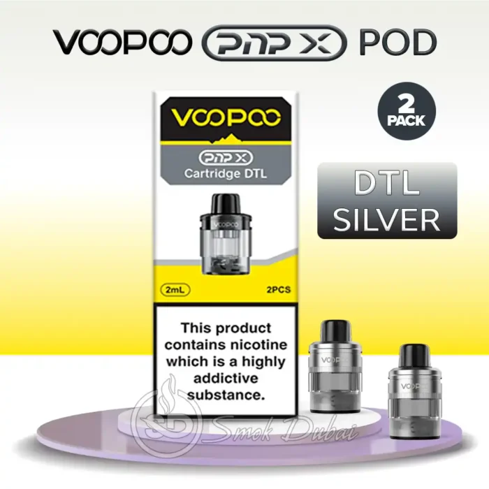 Voopoo Pnp X Cartridge Dtl 2pcs Black VOOPOO PnP X DTL Pod Cartridge 5ml  2pcs