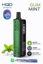 HQD SHISHA 20000 PUFFS Gum Mint