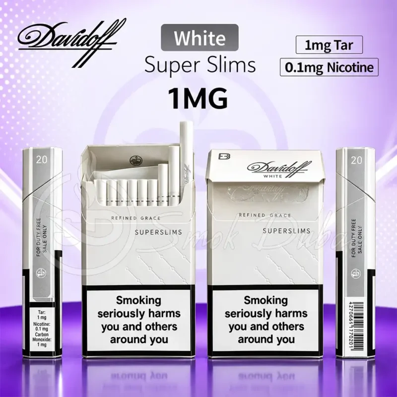 Davidoff White Super Slims 1mg