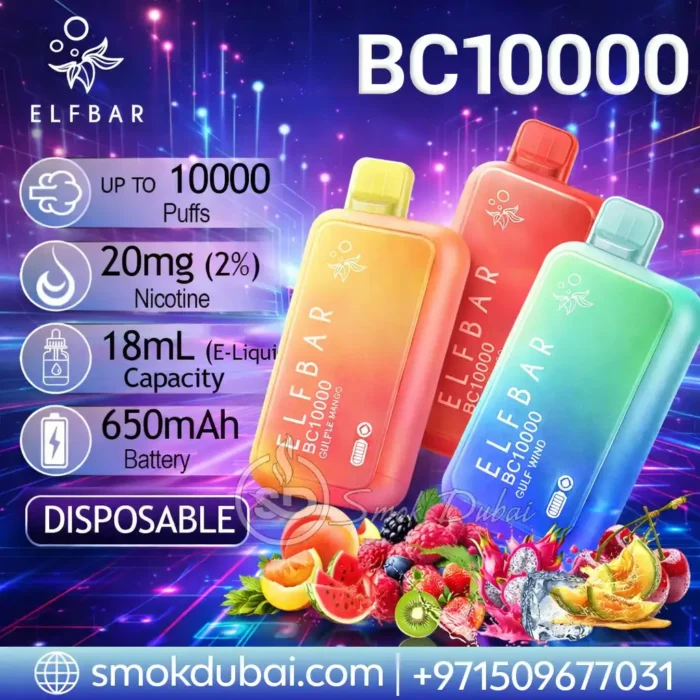Elf Bar BC10000 Puffs Disposable Vape (20mg & 50 Mg)
