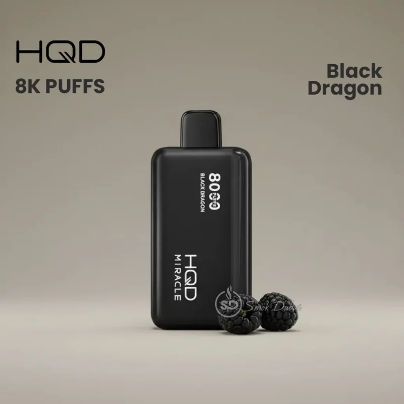 HQD MIRACLE 8,000PUFF 0MG Black Dragon