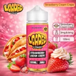 LOADED Strawberry cream crepe Vape JUICE 120ML-3mg E-liquid
