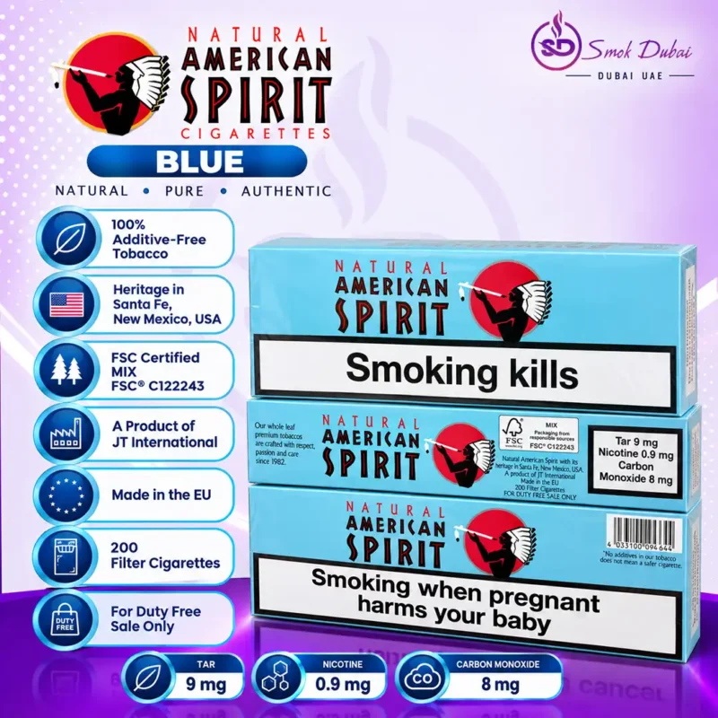 American Spirit Blue Cigarettes dubai